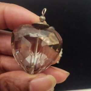 Vintage  Heart Pendant / Pin Earring Lot Mixed Materials And Styles